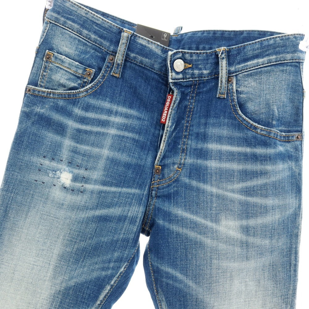 【新品】ディースクエアード DSQUARED2 SKATER JEAN ストレッチ コットン デニムパンツ ジーンズ ネイビー【サイズ42】【 状態ランクN 】【 メンズ 】