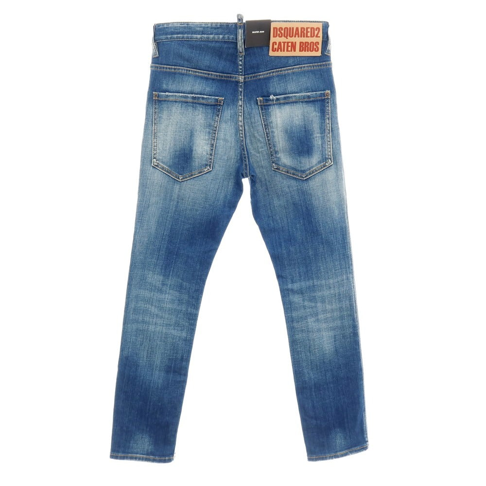 【新品】ディースクエアード DSQUARED2 SKATER JEAN ストレッチ コットン デニムパンツ ジーンズ ネイビー【サイズ42】【 状態ランクN 】【 メンズ 】