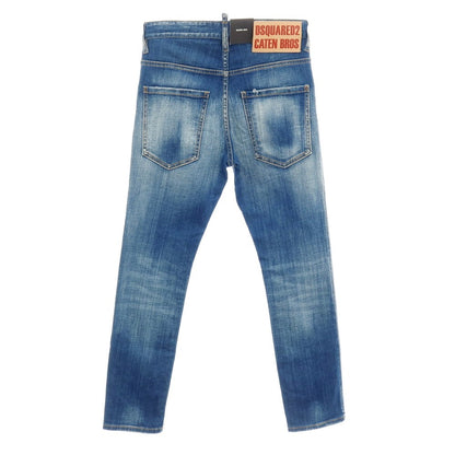 【新品】ディースクエアード DSQUARED2 SKATER JEAN ストレッチ コットン デニムパンツ ジーンズ ネイビー【サイズ42】【 状態ランクN 】【 メンズ 】