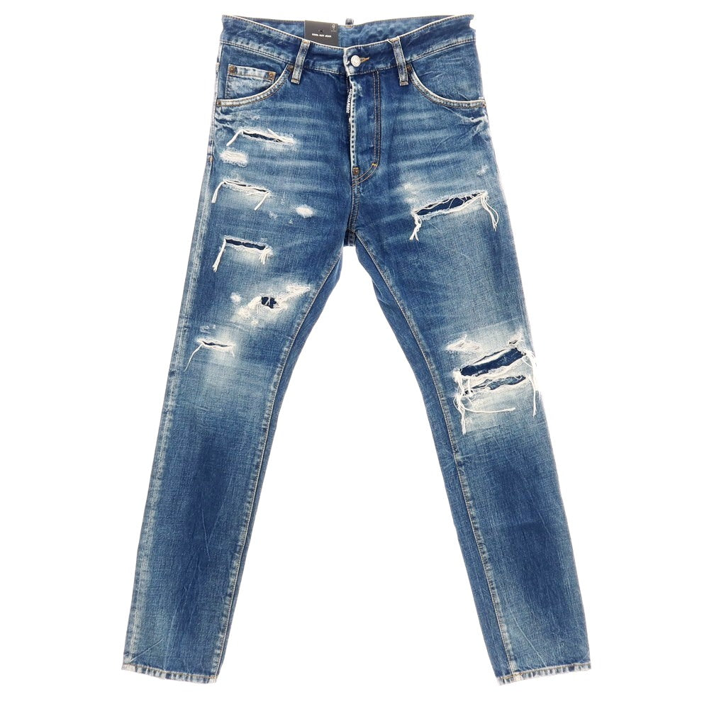 【新品】ディースクエアード DSQUARED2 COOL GUY JEAN コットン デニムパンツ ジーンズ ネイビー【サイズ42】【 状態ランクN 】【 メンズ 】