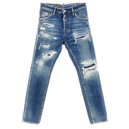 【新品】ディースクエアード DSQUARED2 COOL GUY JEAN コットン デニムパンツ ジーンズ ネイビー【サイズ42】【 状態ランクN 】【 メンズ 】