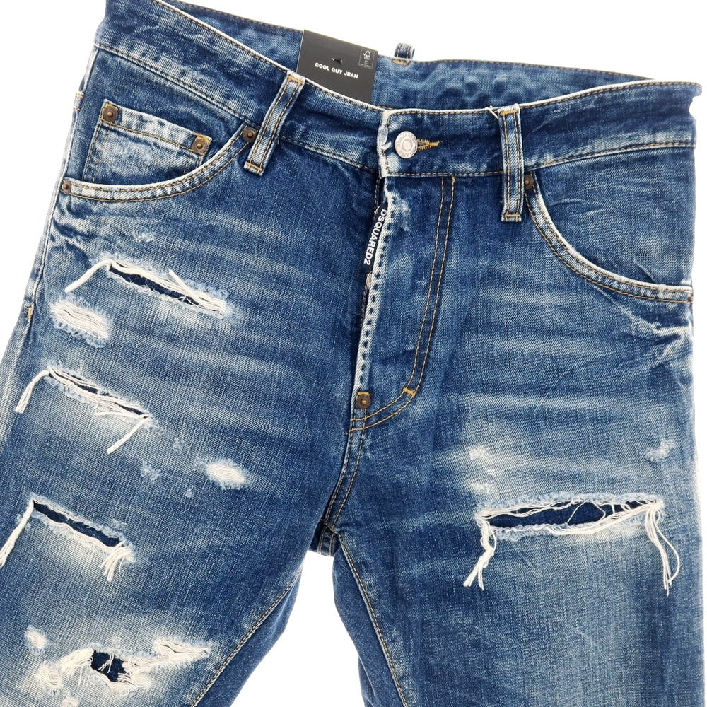 【新品】ディースクエアード DSQUARED2 COOL GUY JEAN コットン デニムパンツ ジーンズ ネイビー【サイズ42】【 状態ランクN 】【 メンズ 】