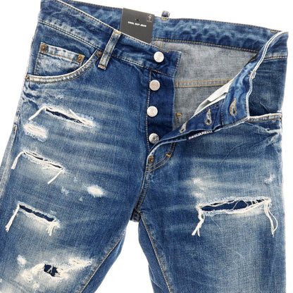 【新品】ディースクエアード DSQUARED2 COOL GUY JEAN コットン デニムパンツ ジーンズ ネイビー【サイズ42】【 状態ランクN 】【 メンズ 】