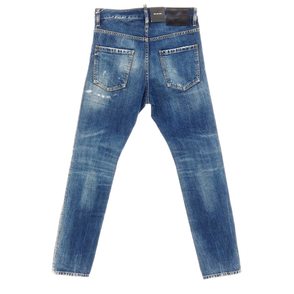 【新品】ディースクエアード DSQUARED2 COOL GUY JEAN コットン デニムパンツ ジーンズ ネイビー【サイズ42】【 状態ランクN 】【 メンズ 】