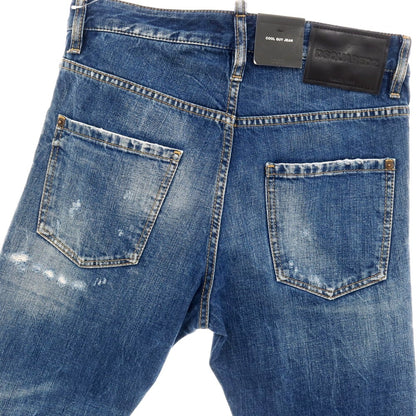 【新品】ディースクエアード DSQUARED2 COOL GUY JEAN コットン デニムパンツ ジーンズ ネイビー【サイズ42】【 状態ランクN 】【 メンズ 】