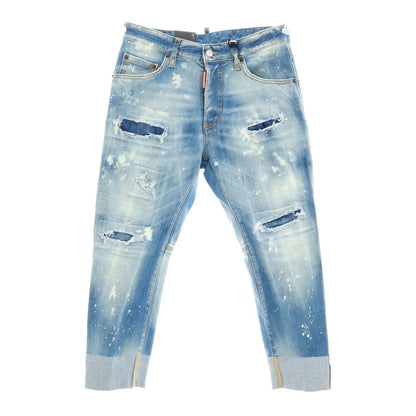 【新品】ディースクエアード DSQUARED2 SAILOR JEAN ストレッチ コットンポリエステル デニムパンツ ジーンズ ブルー【サイズ42】【 状態ランクN 】【 メンズ 】