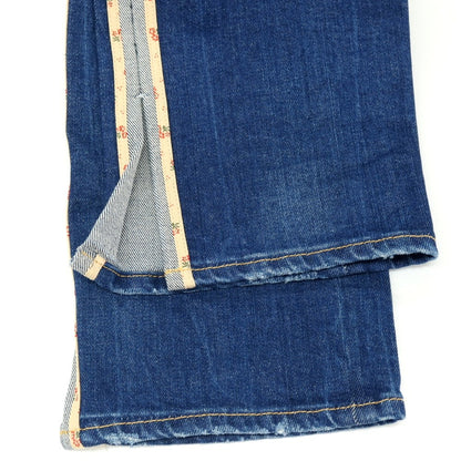 【新品】ディースクエアード DSQUARED2 642 JEAN ストレッチ コットン バックレースアップ デニムパンツ ジーンズ ネイビー【サイズ42】【 状態ランクN 】【 メンズ 】