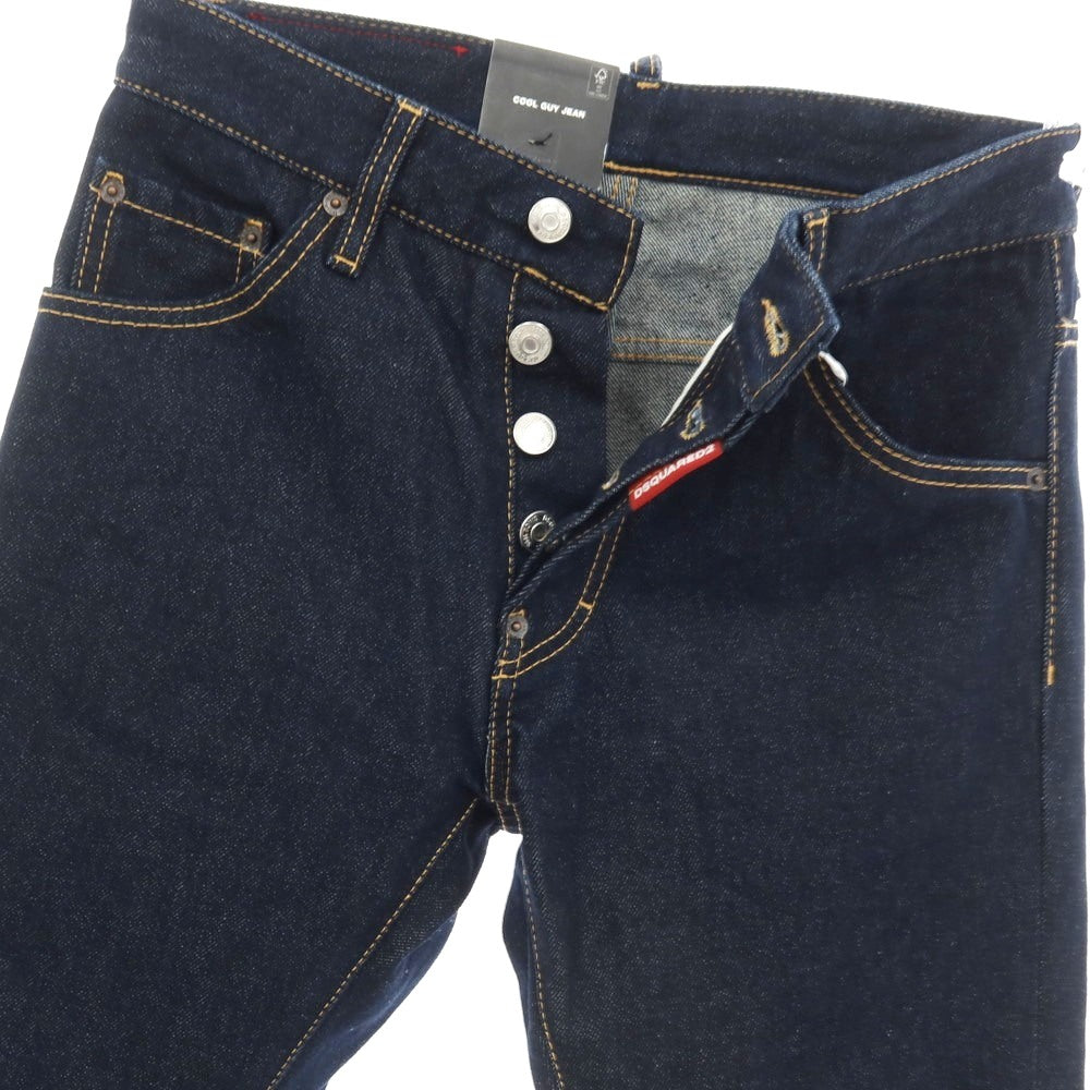 【新品】ディースクエアード DSQUARED2 COOL GUY JEAN コットン デニムパンツ ジーンズ ネイビー【サイズ42】【 状態ランクN 】【 メンズ 】