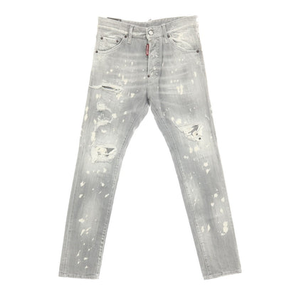 【新品】ディースクエアード DSQUARED2 COOL GUY JEAN ストレッチ コットン デニムパンツ ジーンズ ライトグレー【サイズ42】【 状態ランクN 】【 メンズ 】