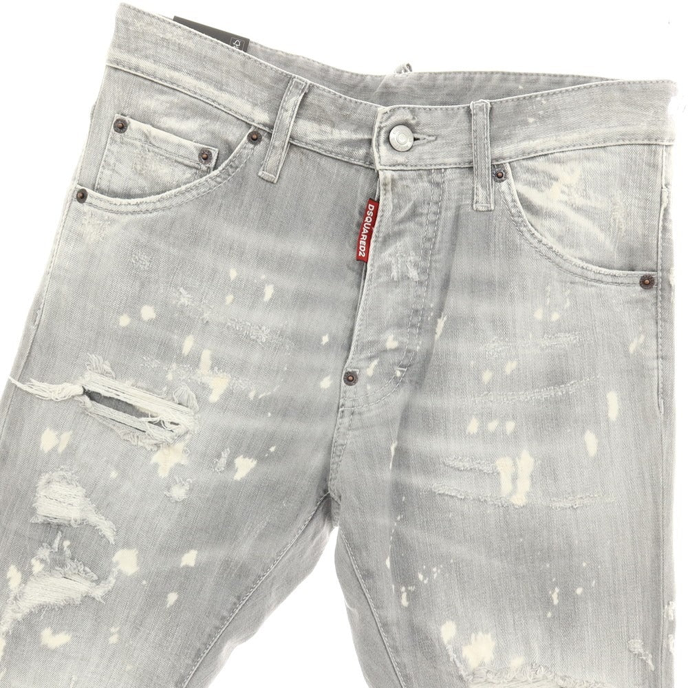 【新品】ディースクエアード DSQUARED2 COOL GUY JEAN ストレッチ コットン デニムパンツ ジーンズ ライトグレー【サイズ42】【 状態ランクN 】【 メンズ 】