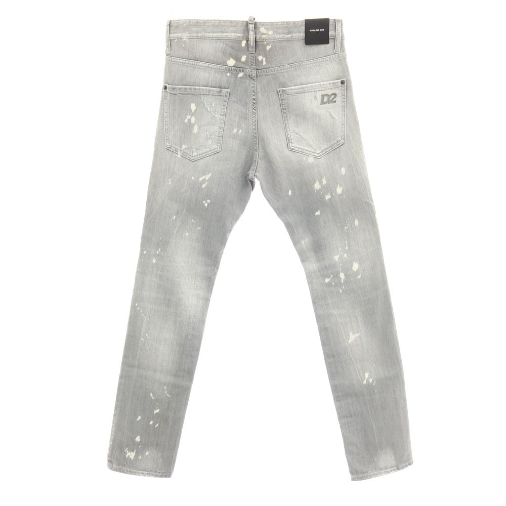 【新品】ディースクエアード DSQUARED2 COOL GUY JEAN ストレッチ コットン デニムパンツ ジーンズ ライトグレー【サイズ42】【 状態ランクN 】【 メンズ 】