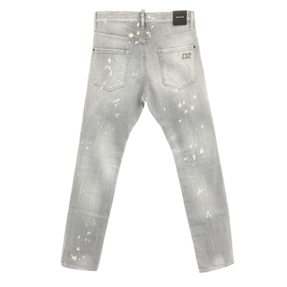 【新品】ディースクエアード DSQUARED2 COOL GUY JEAN ストレッチ コットン デニムパンツ ジーンズ ライトグレー【サイズ42】【 状態ランクN 】【 メンズ 】