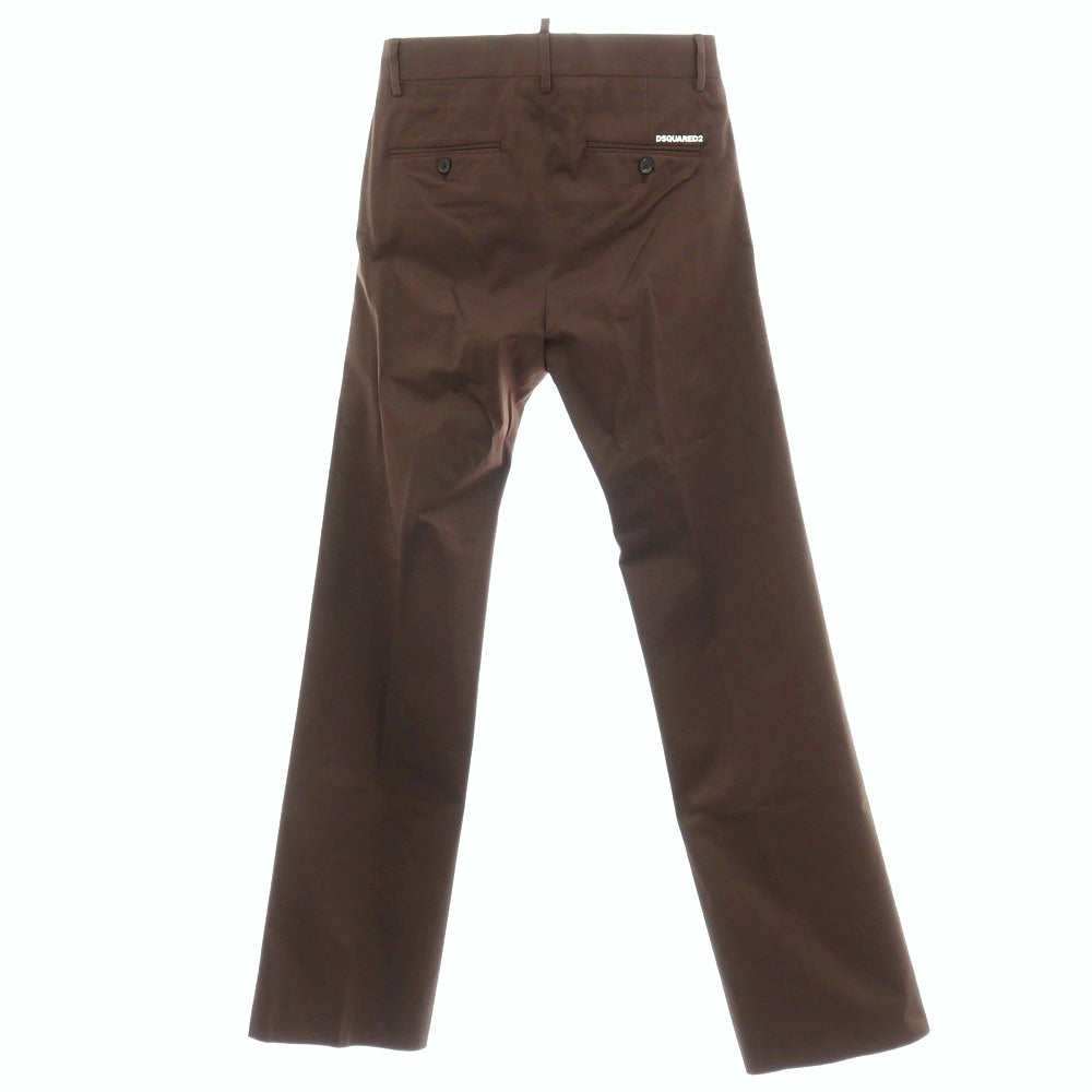 【SALE10%OFF/返品不可】【新品】ディースクエアード DSQUARED2 Panama Pant ストレッチ コットン カジュアルスラックスパンツ S71KB0588 ブラウン【 サイズ42 】【 状態ランクN 】【 メンズ 】