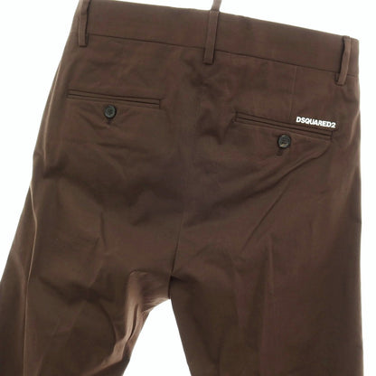 【SALE10%OFF/返品不可】【新品】ディースクエアード DSQUARED2 Panama Pant ストレッチ コットン カジュアルスラックスパンツ S71KB0588 ブラウン【 サイズ42 】【 状態ランクN 】【 メンズ 】