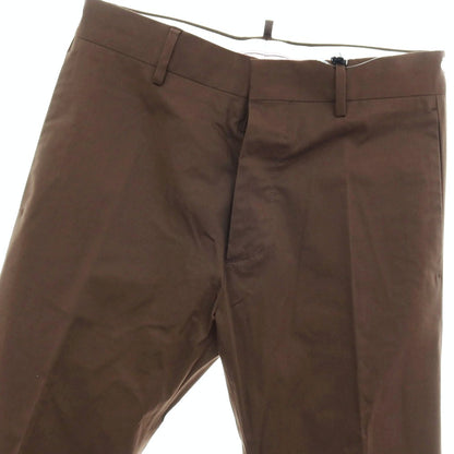 【SALE10%OFF/返品不可】【新品】ディースクエアード DSQUARED2 Panama Pant ストレッチ コットン カジュアルスラックスパンツ S71KB0588 ブラウン【 サイズ46 】【 状態ランクN 】【 メンズ 】