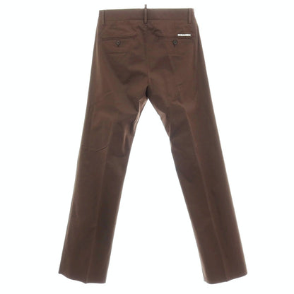 【SALE10%OFF/返品不可】【新品】ディースクエアード DSQUARED2 Panama Pant ストレッチ コットン カジュアルスラックスパンツ S71KB0588 ブラウン【 サイズ46 】【 状態ランクN 】【 メンズ 】