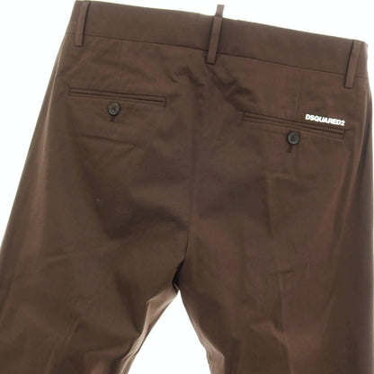 【SALE10%OFF/返品不可】【新品】ディースクエアード DSQUARED2 Panama Pant ストレッチ コットン カジュアルスラックスパンツ S71KB0588 ブラウン【 サイズ46 】【 状態ランクN 】【 メンズ 】