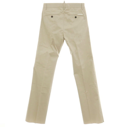 【新品】ディースクエアード DSQUARED2 Panama Pant ストレッチ コットン カジュアルスラックスパンツ S71KB0588 ベージュ【サイズ48】【 状態ランクN 】【 メンズ 】