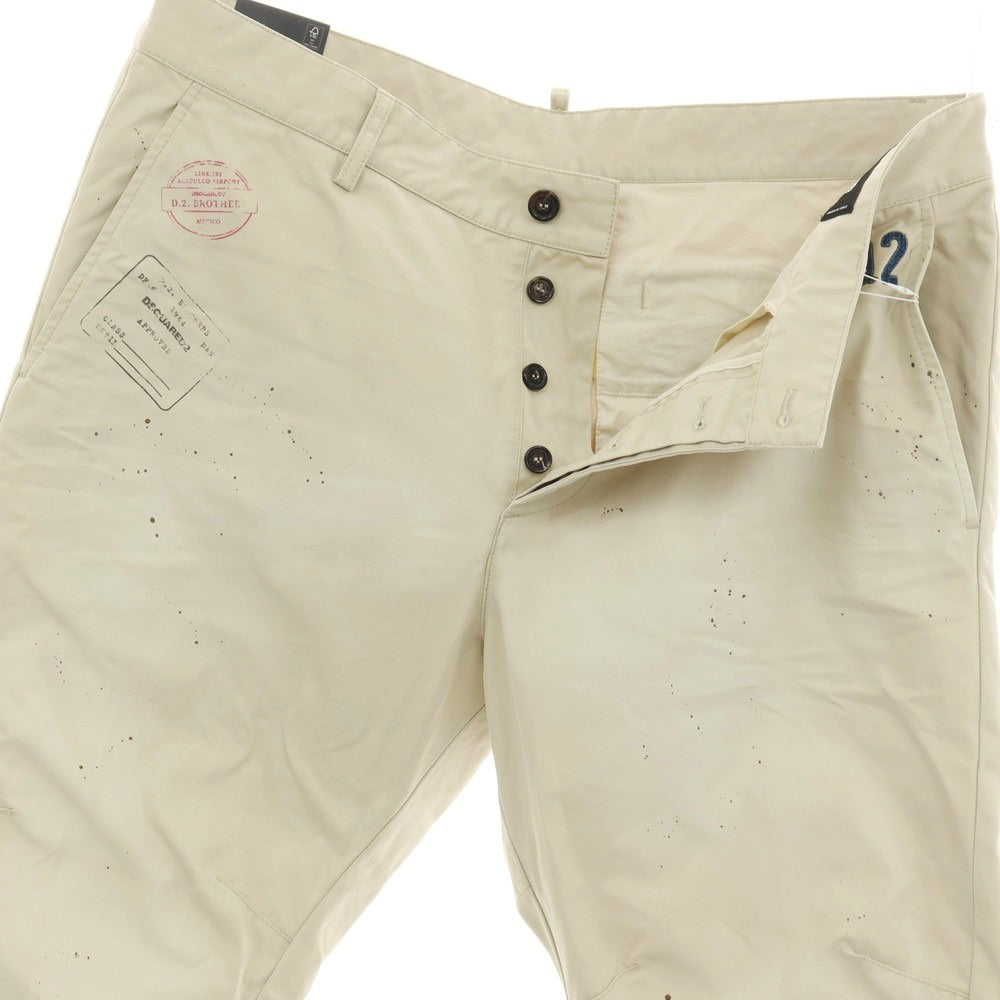 【新品】ディースクエアード DSQUARED2 SEXY CHINO PANT コットン チノパンツ S74KB0882 ベージュ【サイズ52】【 状態ランクN 】【 メンズ 】