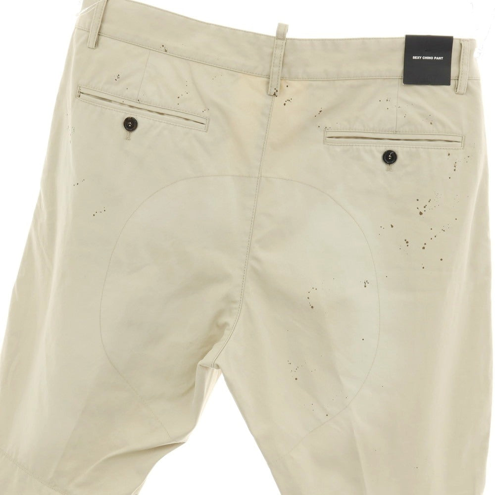 【新品】ディースクエアード DSQUARED2 SEXY CHINO PANT コットン チノパンツ S74KB0882 ベージュ【サイズ52】【 状態ランクN 】【 メンズ 】