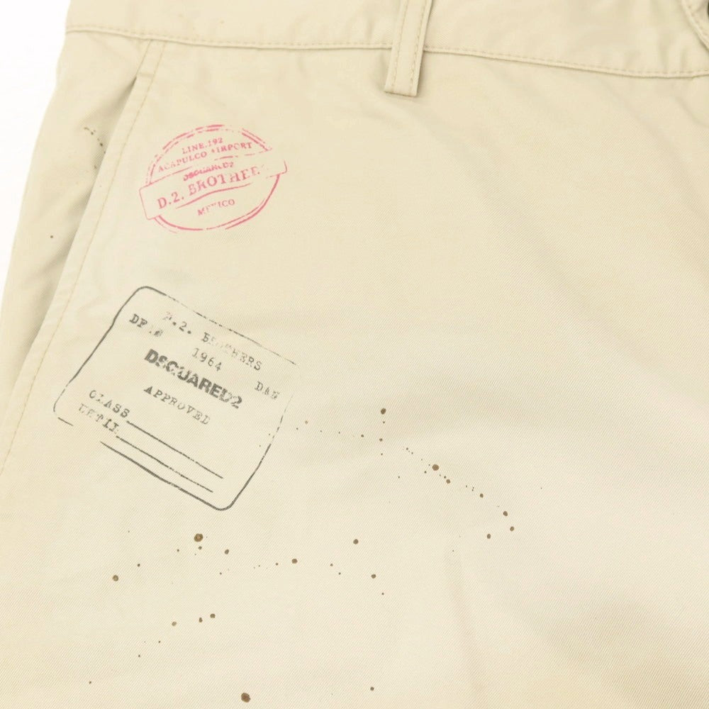 【新品】ディースクエアード DSQUARED2 SEXY CHINO PANT コットン チノパンツ S74KB0882 ベージュ【サイズ52】【 状態ランクN 】【 メンズ 】
