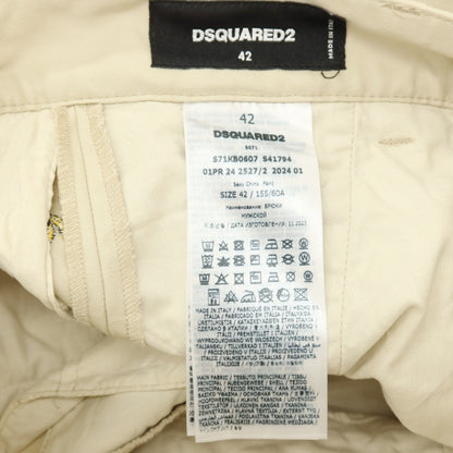 【新品】ディースクエアード DSQUARED2 Fruit Embroidery SEXY CHINO PANT コットン バナナ チノパンツ ベージュ【サイズ42】【 状態ランクN 】【 メンズ 】