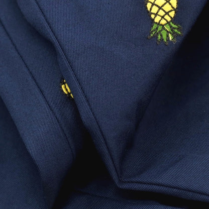 【新品】ディースクエアード DSQUARED2 Fruit Embroidery SEXY CHINO PANT コットン パイナップル チノパンツ ネイビー【サイズ42】【 状態ランクN 】【 メンズ 】