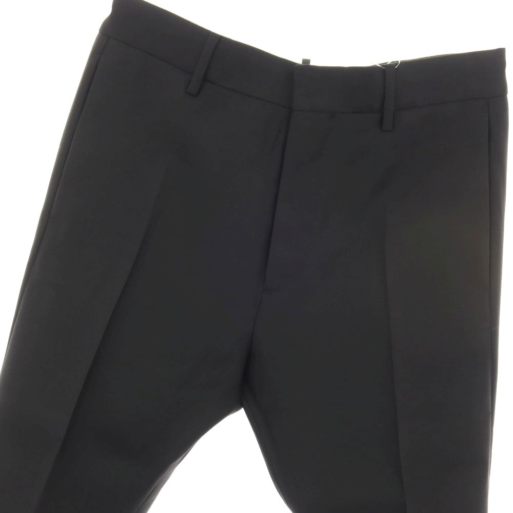 【新品アウトレット】ディースクエアード DSQUARED2 CIGARETTE PANT ウールシルク ドレススラックスパンツ ブラック【サイズ46】【 状態ランクN- 】【 メンズ 】