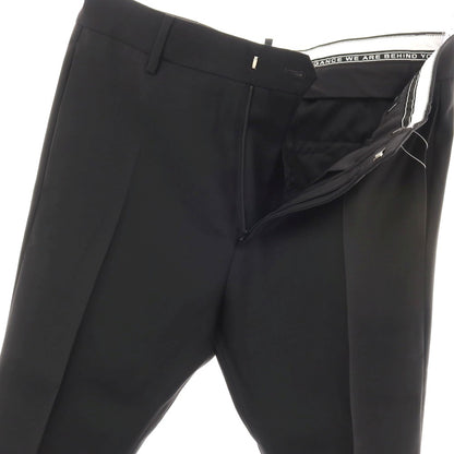 【SALE50%OFF/返品不可】【新品アウトレット】ディースクエアード DSQUARED2 CIGARETTE PANT ウールシルク ドレススラックスパンツ ブラック【 サイズ46 】【 状態ランクN- 】【 メンズ 】