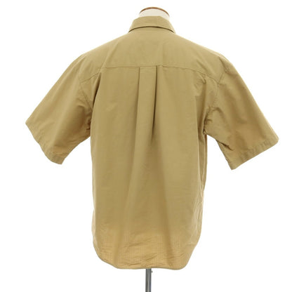 【新品】ディースクエアード DSQUARED2 Bowling Dropped Shoulder Shirt オープンカラー 半袖シャツ カーキベージュ【サイズ48】【 状態ランクN 】【 メンズ 】