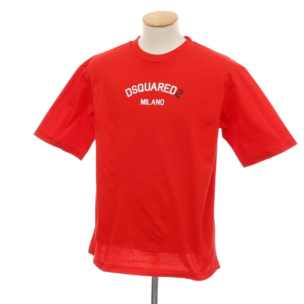 【新品】ディースクエアード DSQUARED2 コットン クルーネック 半袖Ｔシャツ レッド【サイズS】【 状態ランクN 】【 メンズ 】