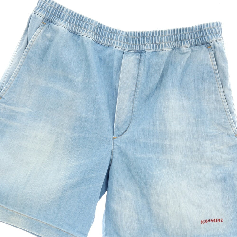 【新品アウトレット】ディースクエアード DSQUARED2 Boxer Short ストレッチ コットン ショートパンツ ライトブルー【サイズ46】【 状態ランクN- 】【 メンズ 】
