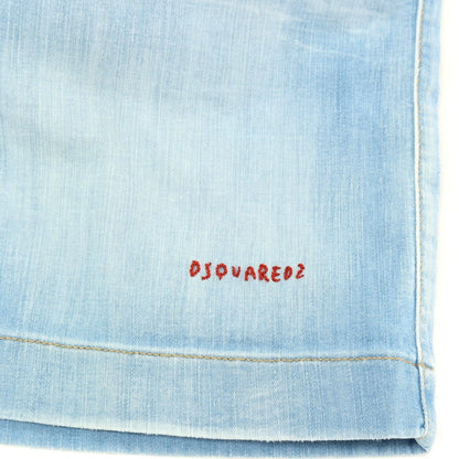 【新品アウトレット】ディースクエアード DSQUARED2 Boxer Short ストレッチ コットン ショートパンツ ライトブルー【サイズ46】【 状態ランクN- 】【 メンズ 】