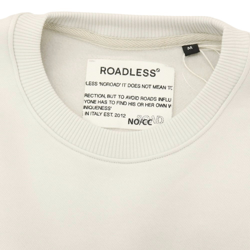 【新品アウトレット】ロードレス ROADLESS コットン 切り替えデザイン クルーネック スウェット グレー系【サイズM】【 状態ランクN- 】【 メンズ 】