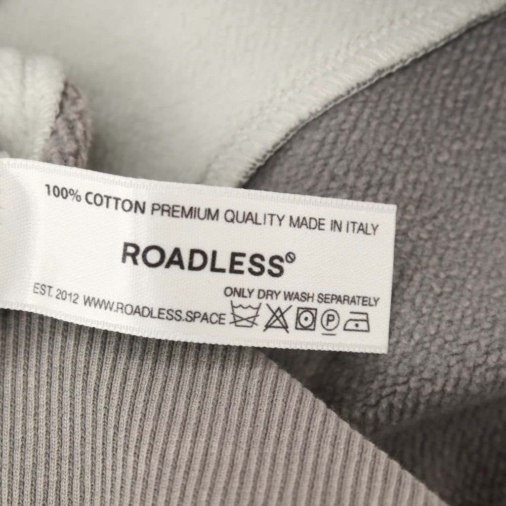 【新品アウトレット】ロードレス ROADLESS コットン 切り替えデザイン クルーネック スウェット グレー系【サイズM】【 状態ランクN- 】【 メンズ 】