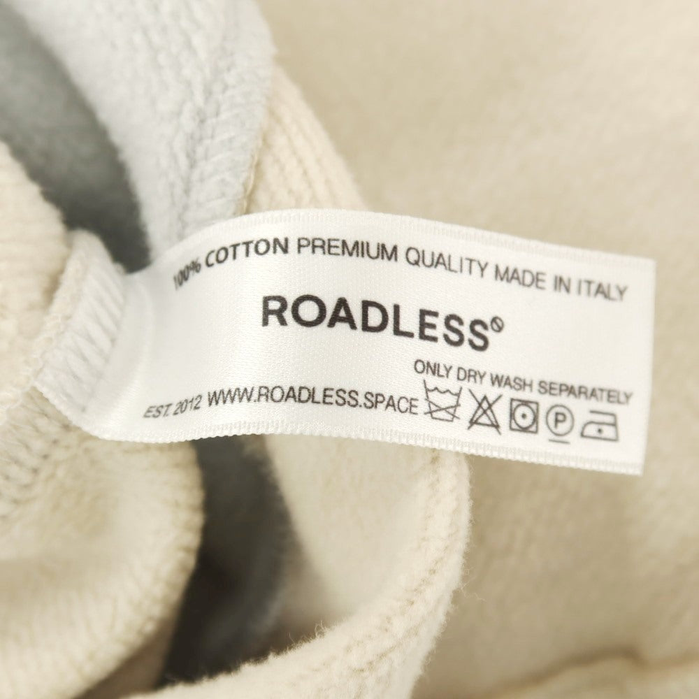 【新品】ロードレス ROADLESS コットン 切り替えデザイン クルーネック スウェット クリームxグレー【サイズM】【 状態ランクN 】【 メンズ 】