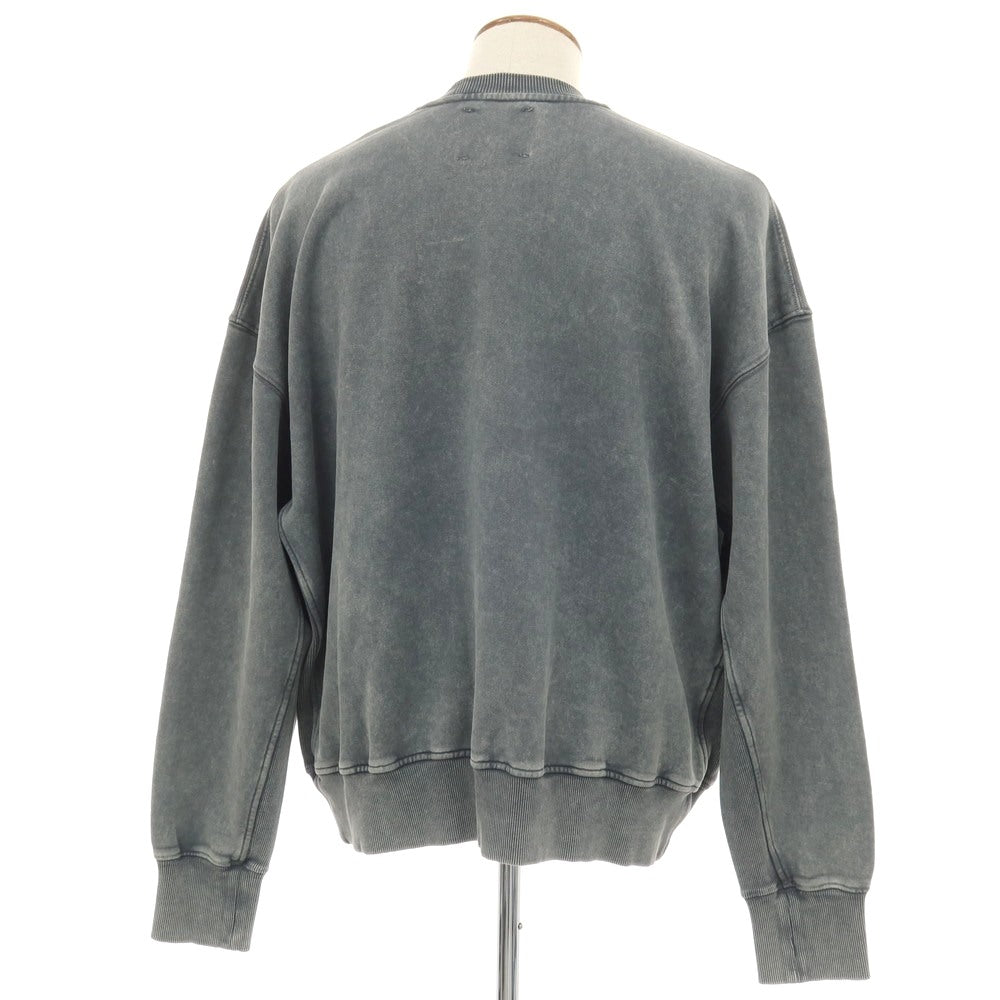【新品】ロードレス ROADLESS 製品加工 コットン クルーネック スウェット グレー【サイズM】【 状態ランクN 】【 メンズ 】