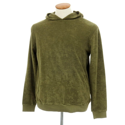 【新品】ザノーネ ZANONE コットン パイル プルオーバー パーカー オリーブ【サイズ48】【 状態ランクN 】【 メンズ 】