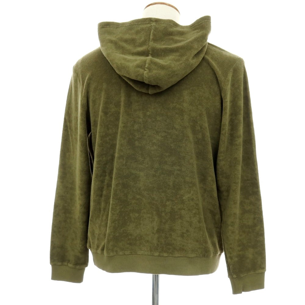 【新品】ザノーネ ZANONE コットン パイル プルオーバー パーカー オリーブ【サイズ48】【 状態ランクN 】【 メンズ 】