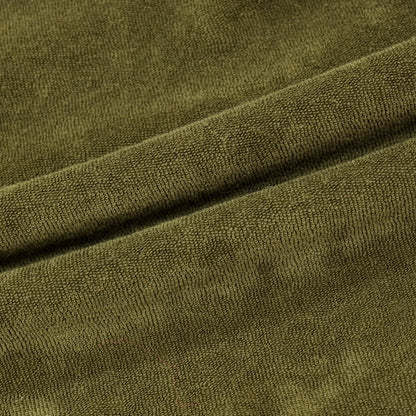 【新品】ザノーネ ZANONE コットン パイル プルオーバー パーカー オリーブ【サイズ48】【 状態ランクN 】【 メンズ 】