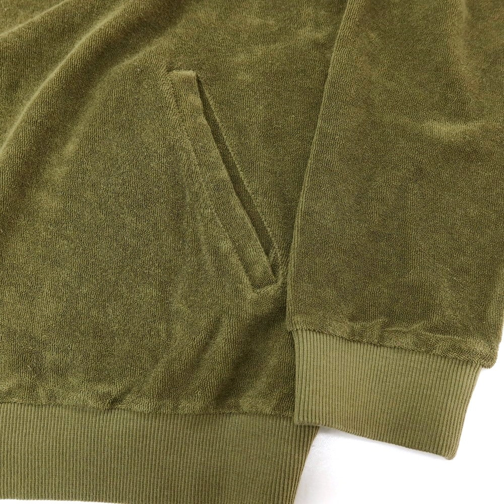 【新品】ザノーネ ZANONE コットン パイル プルオーバー パーカー オリーブ【サイズ48】【 状態ランクN 】【 メンズ 】