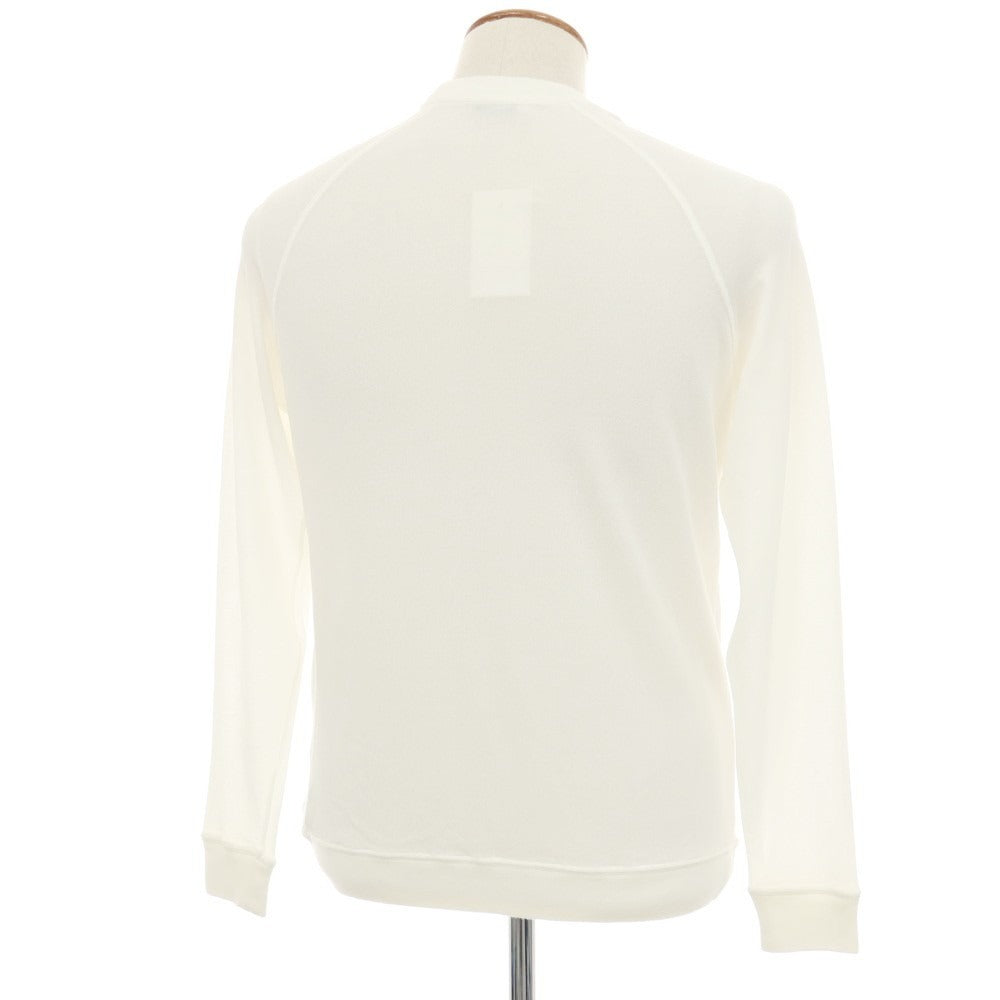 【新品】ザノーネ ZANONE アイスピケコットン クルーネック 長袖 プルオーバーニット ホワイト【サイズ46】【 状態ランクN 】【 メンズ 】