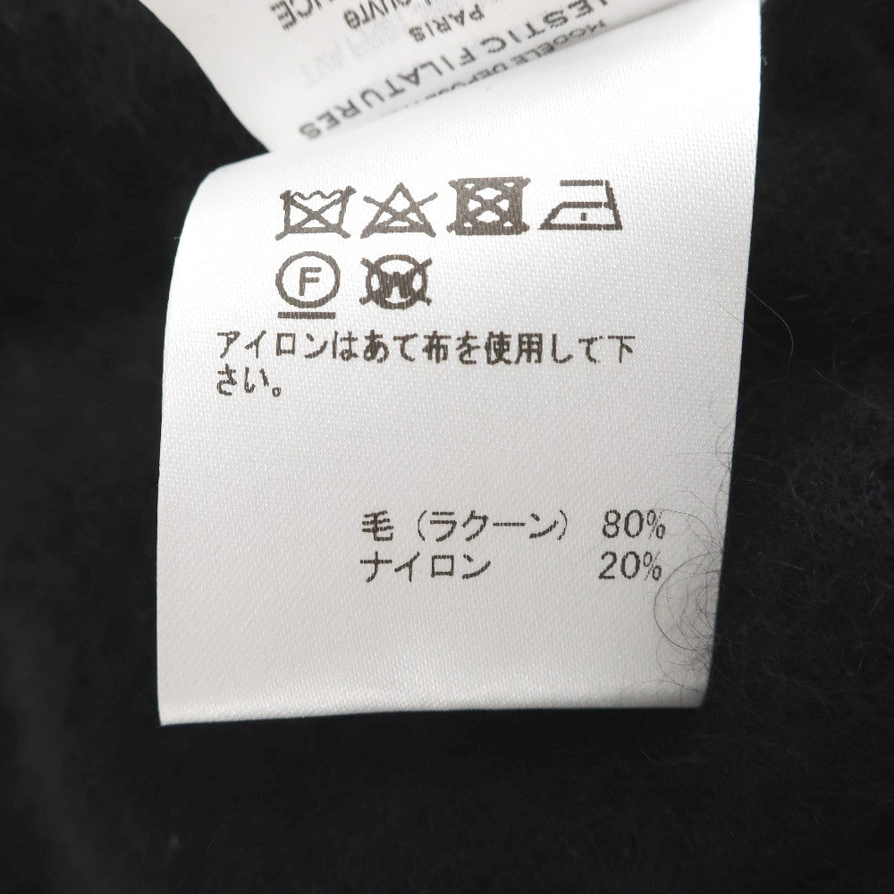 【新品】マジェスティック フィラチュール MAJESTIC FILATURES ウールナイロン クルーネック プルオーバーニット ブラック【サイズXL】【 状態ランクN 】【 メンズ 】[APD]