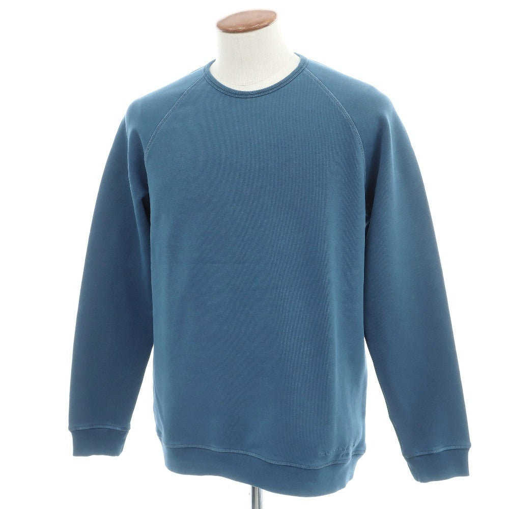 【新品】マジェスティック フィラチュール オム MAJESTIC FILATURES HOMME コットンポリウレタン スウェット クルーネック スウェット ブルー【サイズM】【 状態ランクN 】【 メンズ 】[BPD]