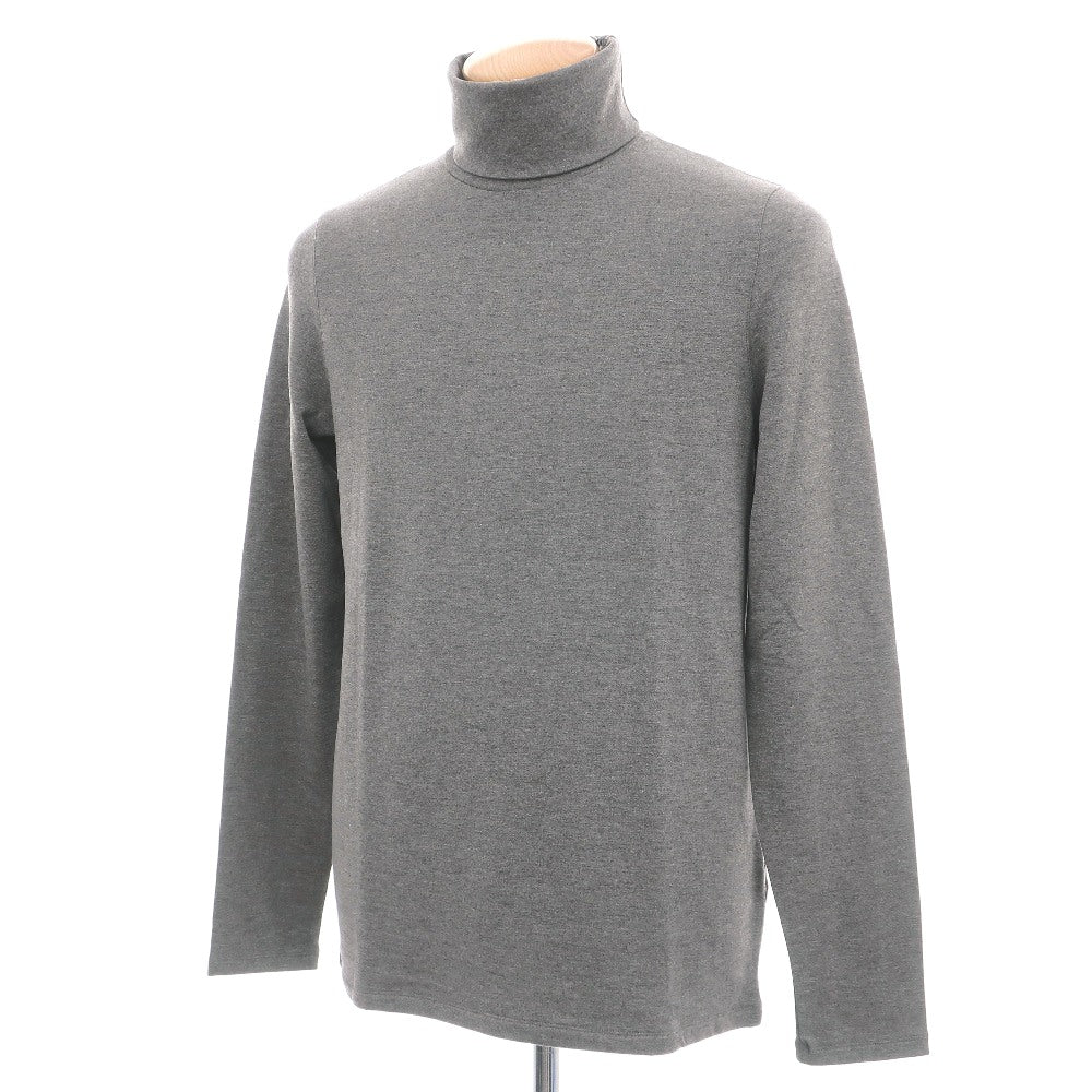 【新品】マジェスティック フィラチュール オム MAJESTIC FILATURES HOMME レーヨンポリウレタン ジャージー 裏起毛 タートルネック 長袖Ｔシャツ グレー【サイズS】【 状態ランクN 】【 メンズ 】[APD]