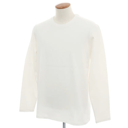 【SALE10%OFF/返品不可】【新品】マジェスティック フィラチュール オム MAJESTIC FILATURES HOMME オーガニックコットン クルーネック 長袖Ｔシャツ ホワイト【 サイズM 】【 状態ランクN 】【 メンズ 】