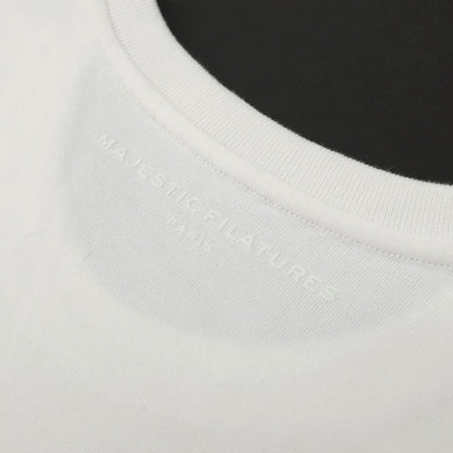 【SALE10%OFF/返品不可】【新品】マジェスティック フィラチュール オム MAJESTIC FILATURES HOMME オーガニックコットン クルーネック 長袖Ｔシャツ ホワイト【 サイズM 】【 状態ランクN 】【 メンズ 】