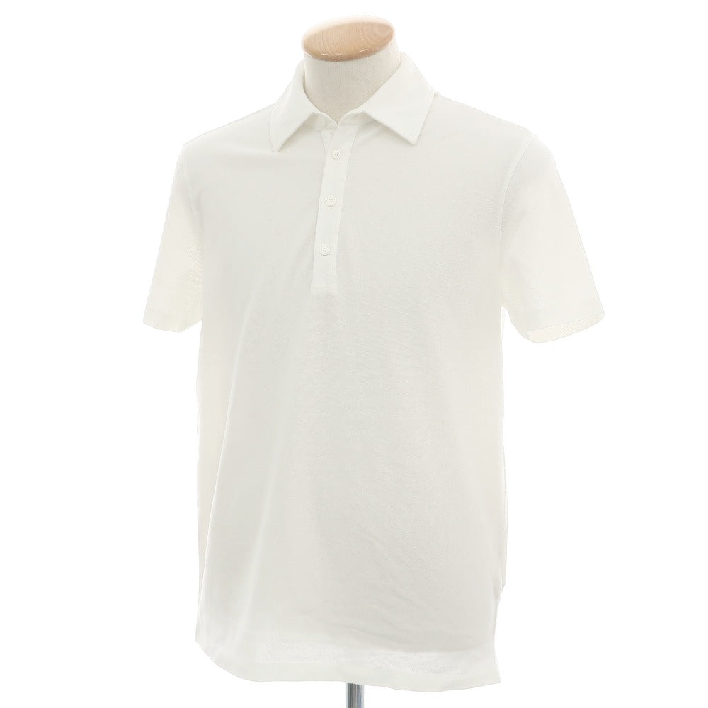 【新品アウトレット】マジェスティック フィラチュール オム MAJESTIC FILATURES HOMME コットン 鹿の子調 半袖ポロシャツ ホワイト【サイズS】【 状態ランクN- 】【 メンズ 】