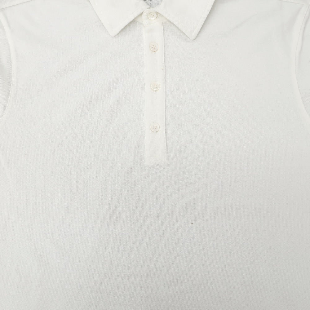【新品アウトレット】マジェスティック フィラチュール オム MAJESTIC FILATURES HOMME コットン 鹿の子調 半袖ポロシャツ ホワイト【サイズS】【 状態ランクN- 】【 メンズ 】