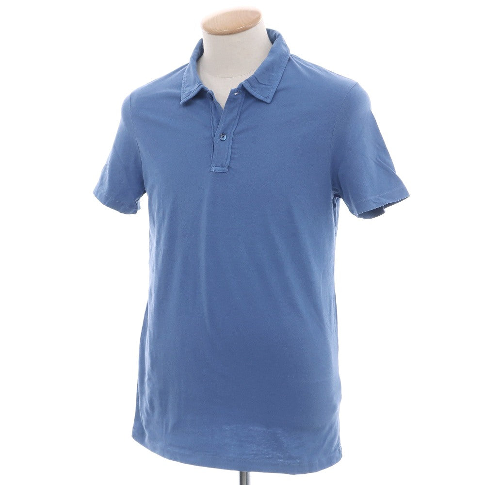 【新品】マジェスティック フィラチュール オム MAJESTIC FILATURES HOMME コットンポリウレタン 半袖ポロシャツ ブルー【サイズS】【 状態ランクN 】【 メンズ 】
